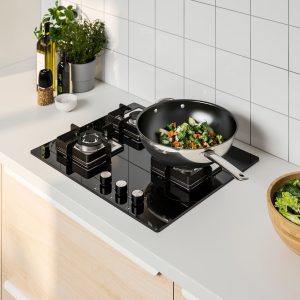 GAS HOB BLACK